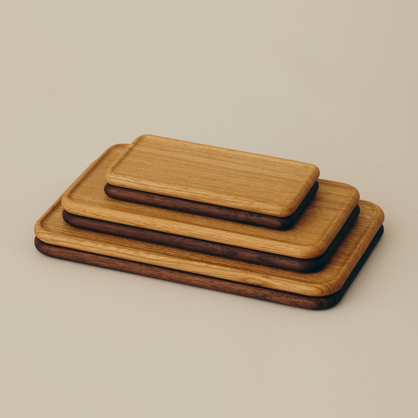 Stacking Tray Set Rectangle (Set of 3)