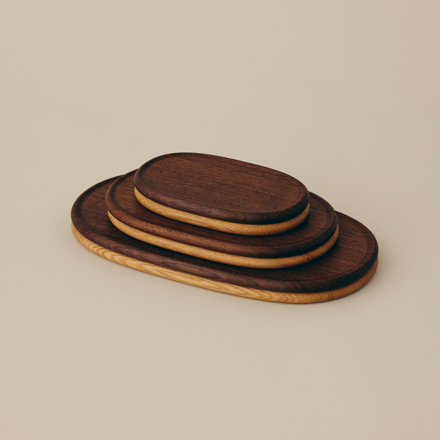 Stacking Tray Set 　Oval (Set of 3)